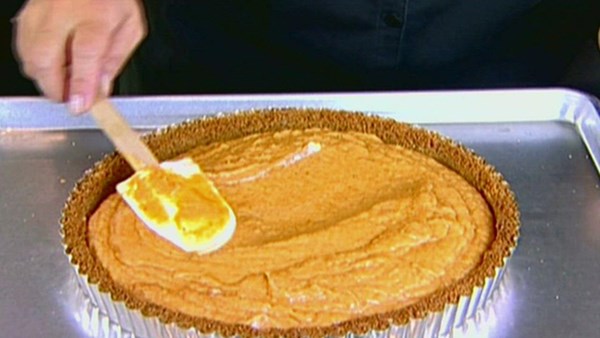Pumpkin banana mousse tart