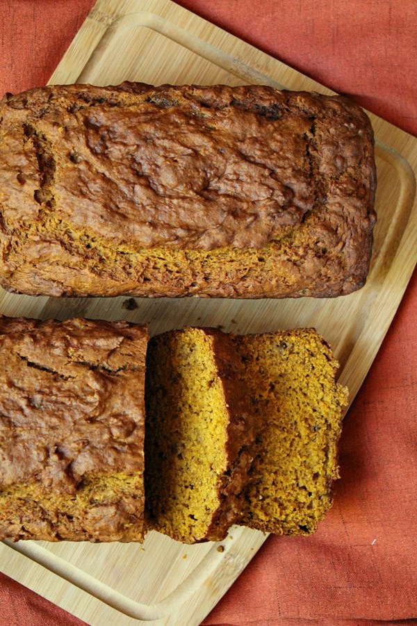 Pumpkin banana nut bread