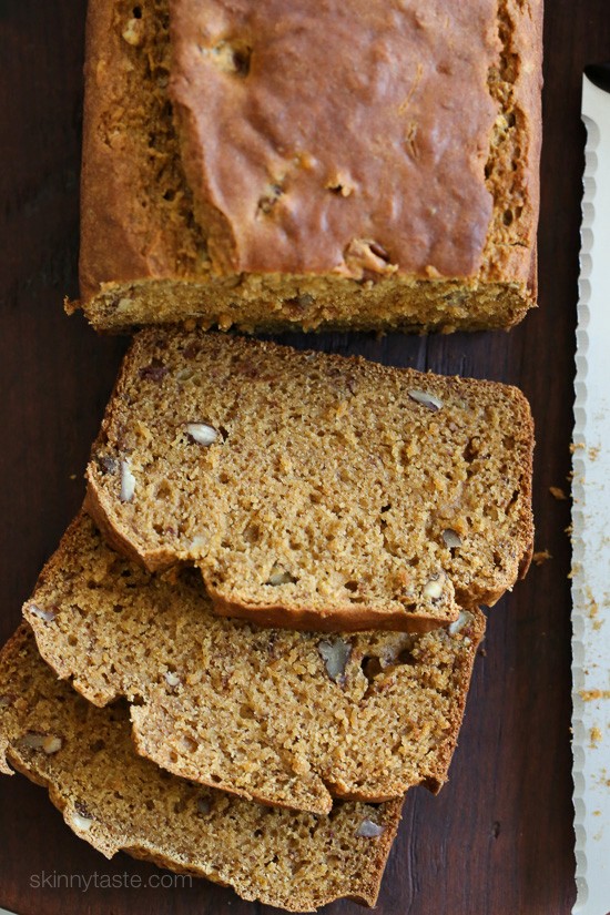 Pumpkin banana pecan bread