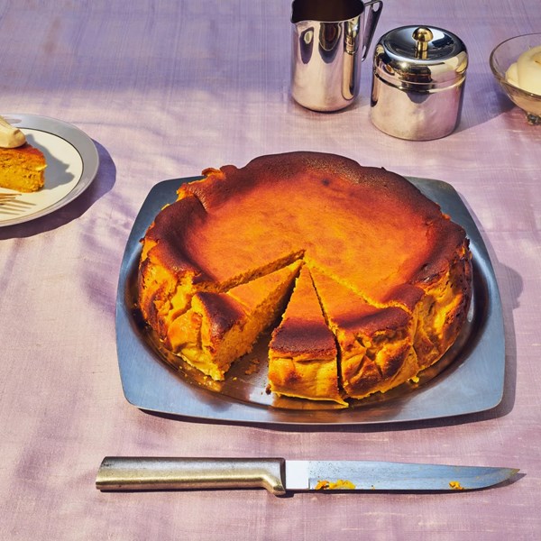 Pumpkin Basque cheesecake