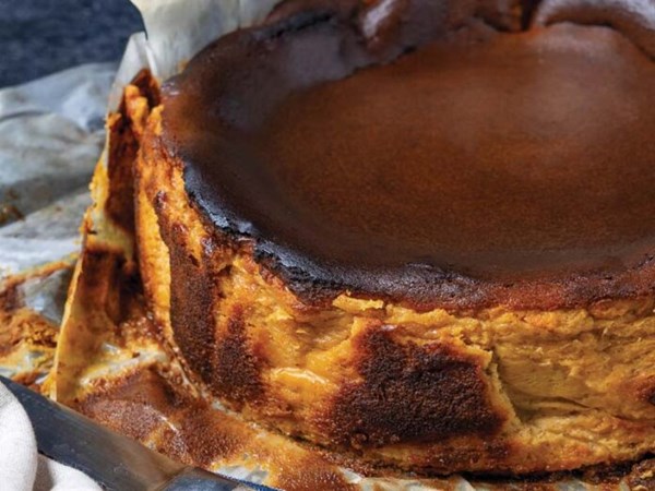 Pumpkin Basque cheesecake