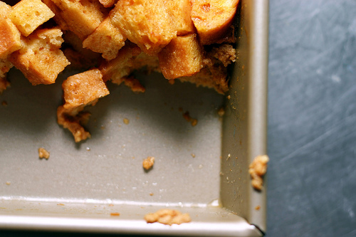 Pumpkin bread pudding