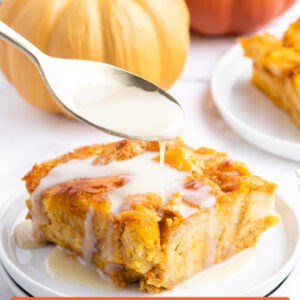 Pumpkin bread pudding