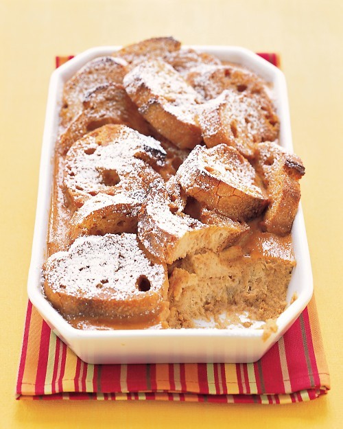 Pumpkin bread pudding