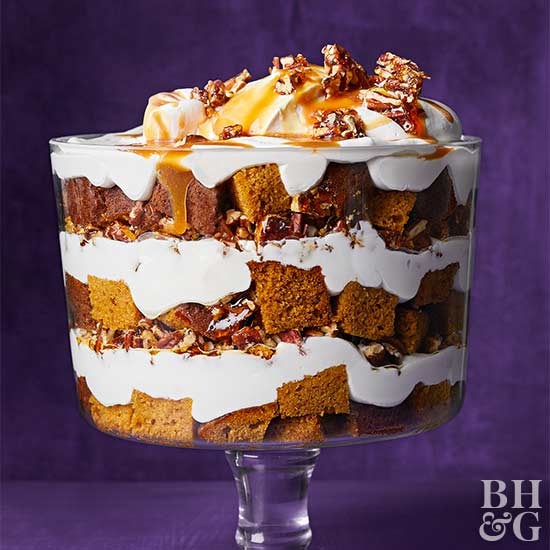 Pumpkin bread trifle