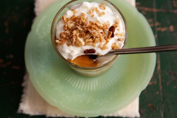 Pumpkin breakfast parfait