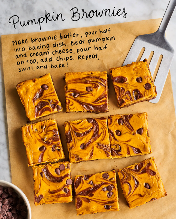 Pumpkin brownies