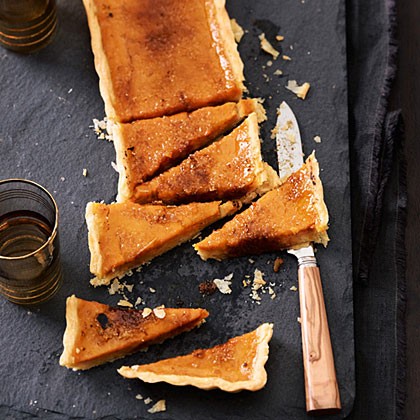 Pumpkin brûlée tart