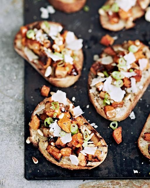 Pumpkin bruschetta