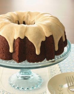 Pumpkin bundt cake with brown butter glaze