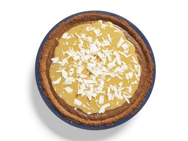 Pumpkin butterscotch blondie pie