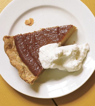 Pumpkin butterscotch pie