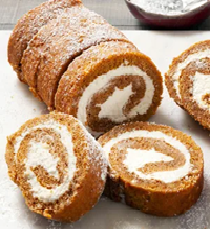 Pumpkin cake roll