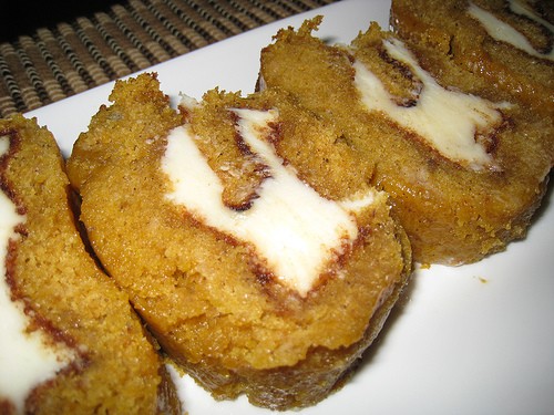 Pumpkin cake roll