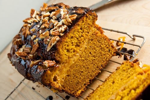 Pumpkin caramel cheesecake turtle bread