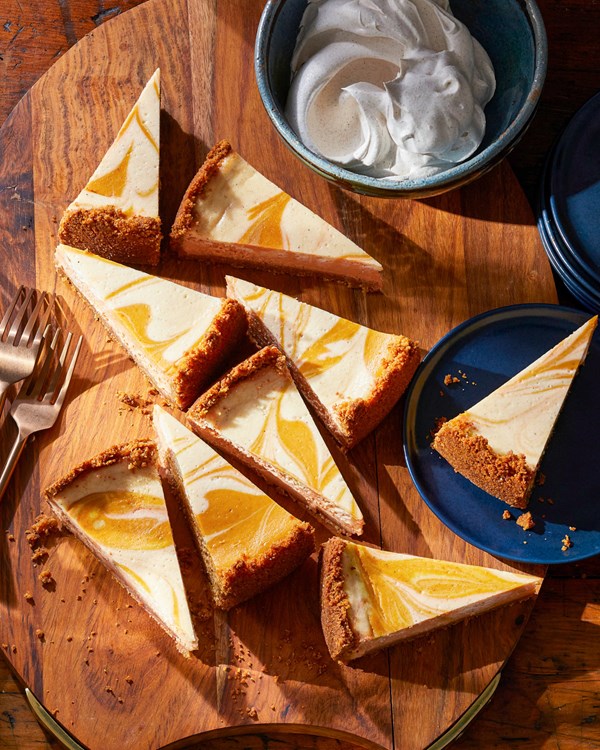 Pumpkin-chai cheesecake