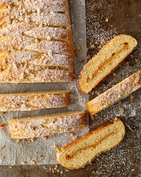 Pumpkin cheesecake braid
