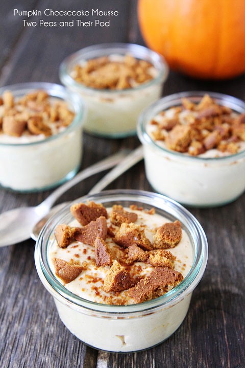Pumpkin cheesecake mousse