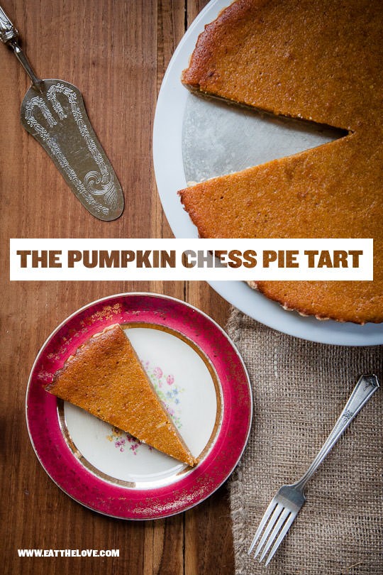 Pumpkin chess pie tart