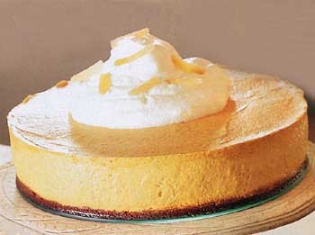 Pumpkin chiffon mousse with gingersnap crust