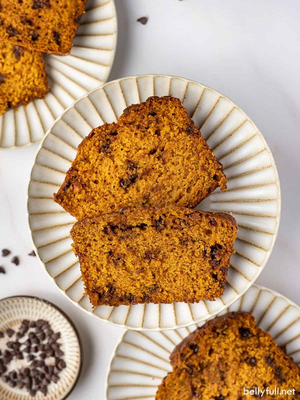 Pumpkin chocolate chip bread