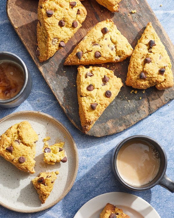 Pumpkin chocolate chip scones