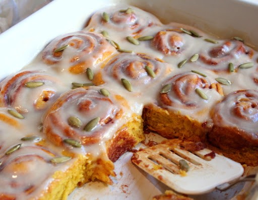 Pumpkin cinnamon rolls