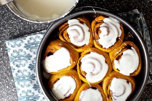 Pumpkin cinnamon rolls