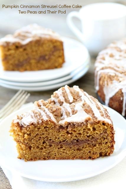 Pumpkin cinnamon streusel coffee cake
