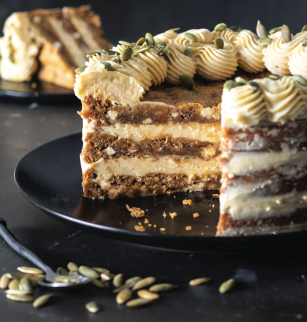 Pumpkin cookie cake