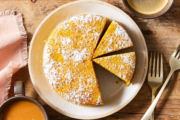 Pumpkin cotton cheesecake