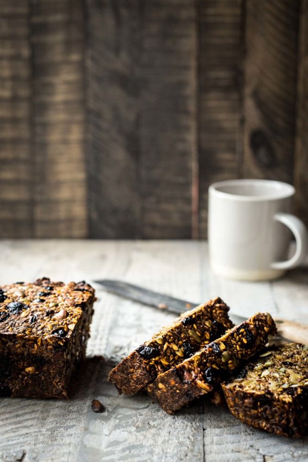 Pumpkin cranberry nut and seed loaf