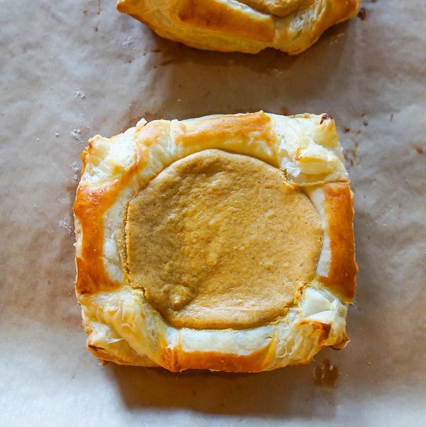 Pumpkin cream cheese Danish