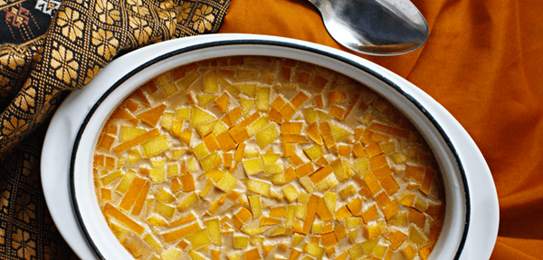 Pumpkin custard (Sangkhaya fak thong)