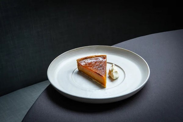 Pumpkin custard tart