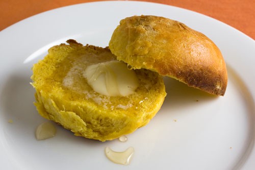 Pumpkin dinner rolls