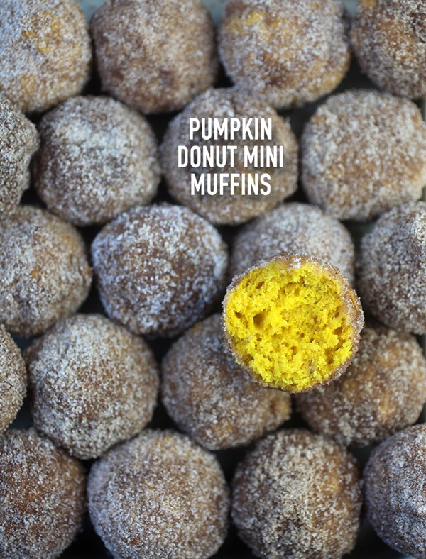 Pumpkin donut mini muffins