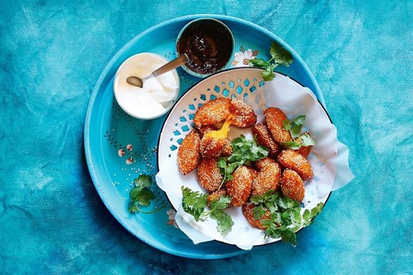 Pumpkin doughnuts with tamarind & chipotle ketchup