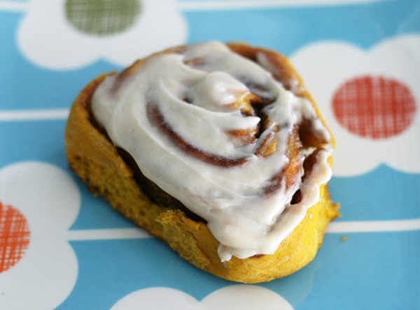 Pumpkin five spice sweet rolls