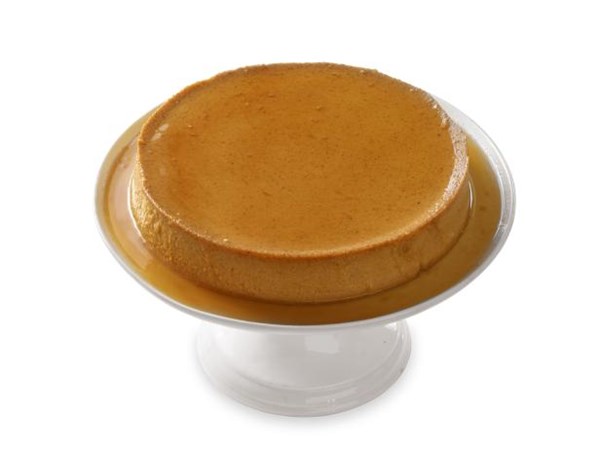 Pumpkin flan with maple caramel