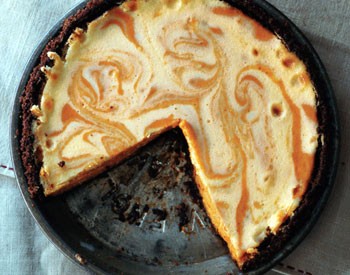 Pumpkin ginger cheesecake pie
