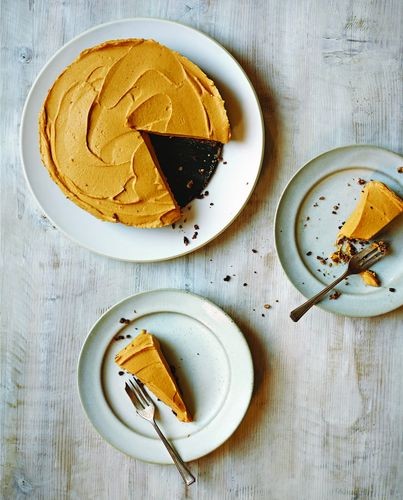 Pumpkin in a cheesecake