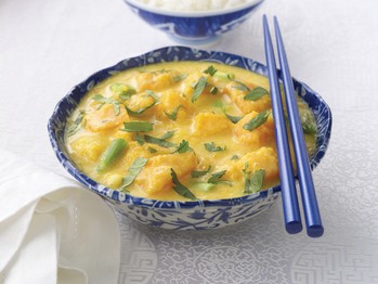 Pumpkin in coconut milk (Bi do ham duo)