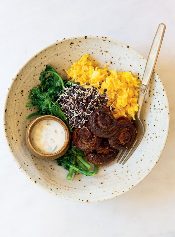Pumpkin kitchari bowl