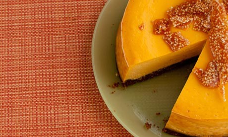 Pumpkin labne cheesecake
