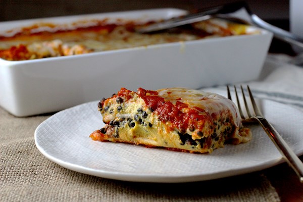Pumpkin lentil lasagna