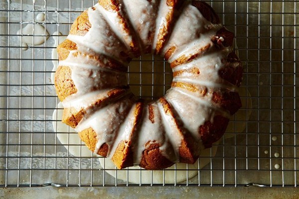 Pumpkin maple coffee cake