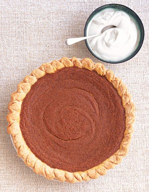 Pumpkin mascarpone pie