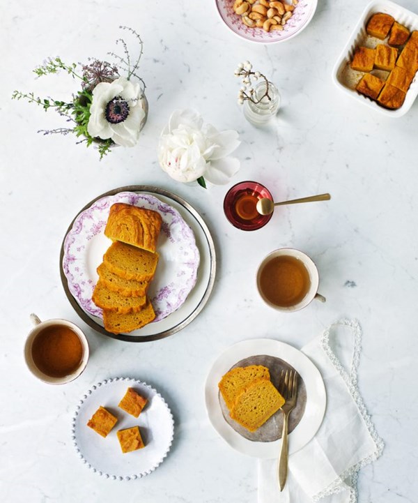 Pumpkin mochi tea cake