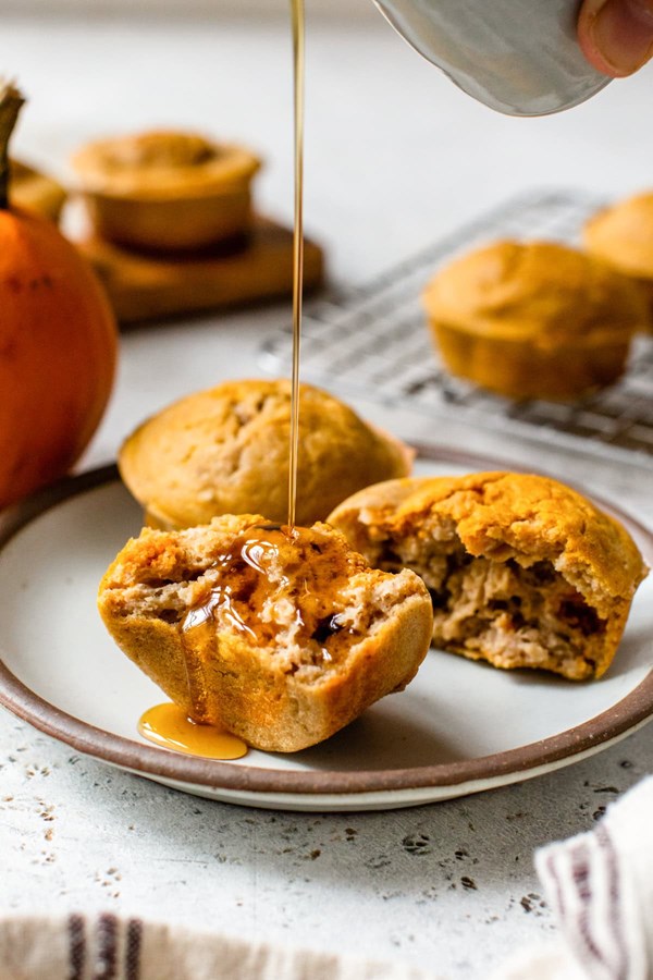 Pumpkin pancake muffins